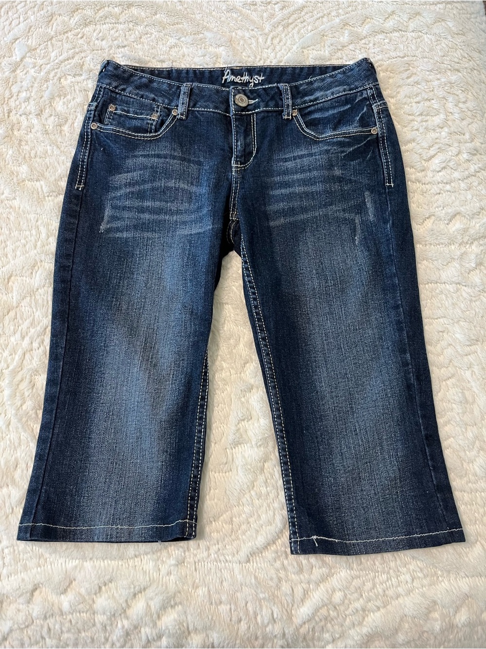Amethyst Jeans Dark Indigo Cropped Jeans Size 10